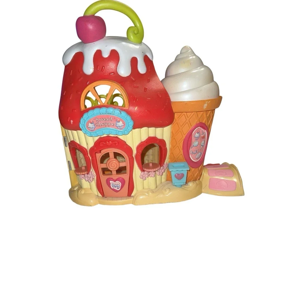 My Little Pony 3 Playsets Ponyville Sundae Shoppe Dash House Roller Skate
